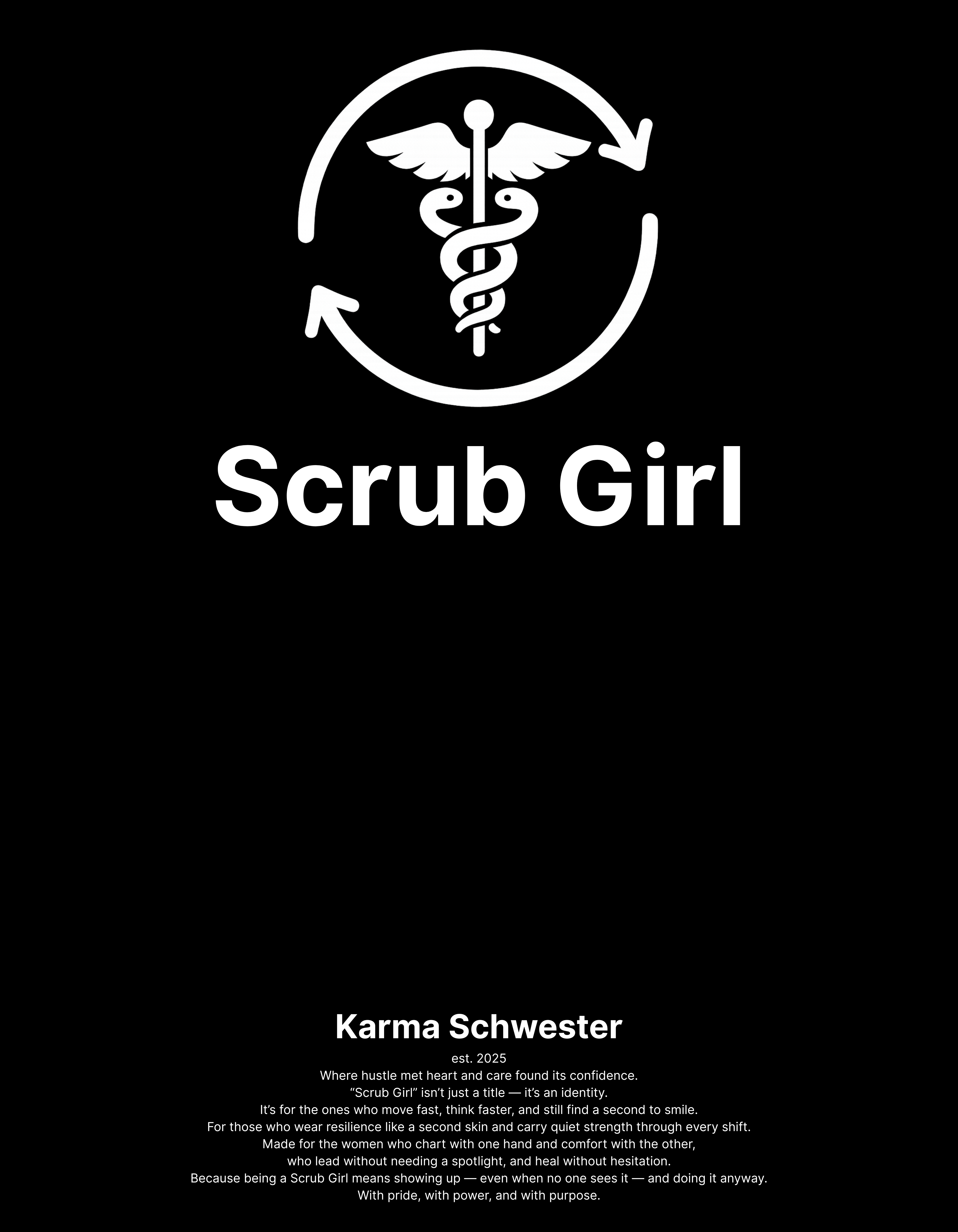 "Scrub Girl" Statement Tee